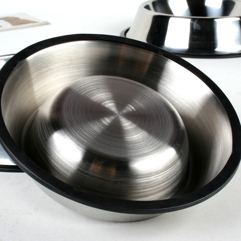 Classic Stainless Steel Bowls your best friend will love having breakfast, lunch and dinner out of them. Easily cleaned, and stored.